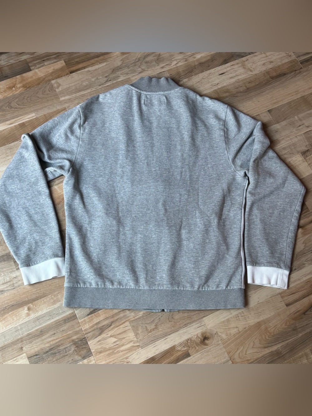 Original Penguin Men's Full Zip Knit Jacket Gray Colorblock Retro Mod M - Picture 3 of 11